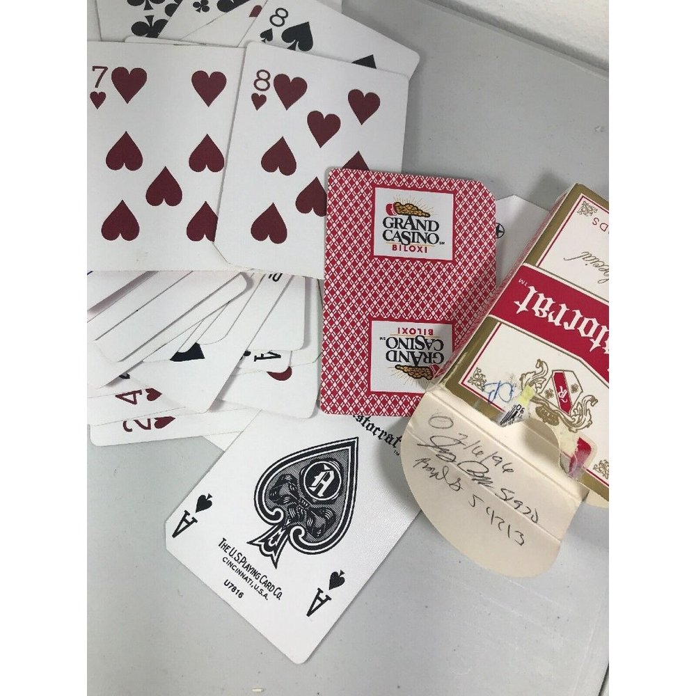 Aristocrat Mississippi Biloxi Grand Casino Play Deck Cards Game Autographed Cut